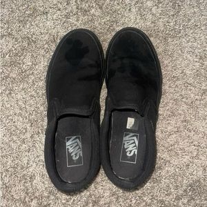 Black slip on vans